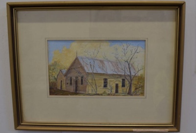 Painting of Eugowra School of Arts; Jo Hay; 1987; SH2022/026