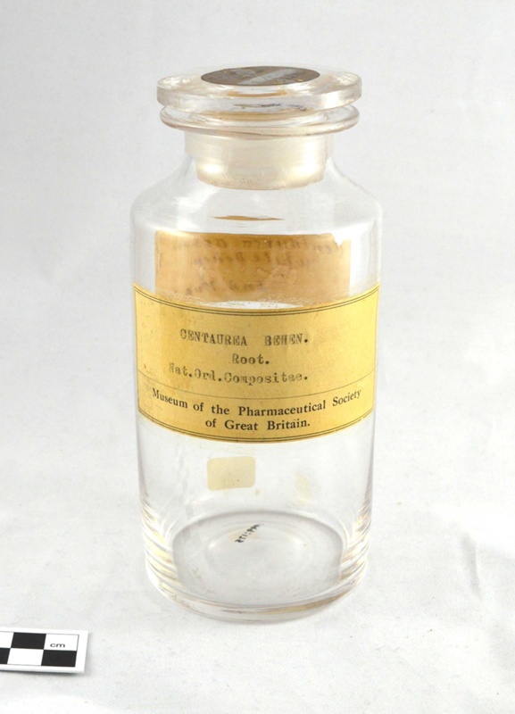 Clear Glass Specimen Bottle with Matching Closure and Label Centaur