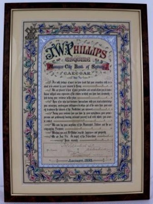 J.W. Phillips Illuminated Address