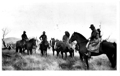 Herb Main and fellow stockmen on Happy Jacks Plain in the 1940's; Klaus ...