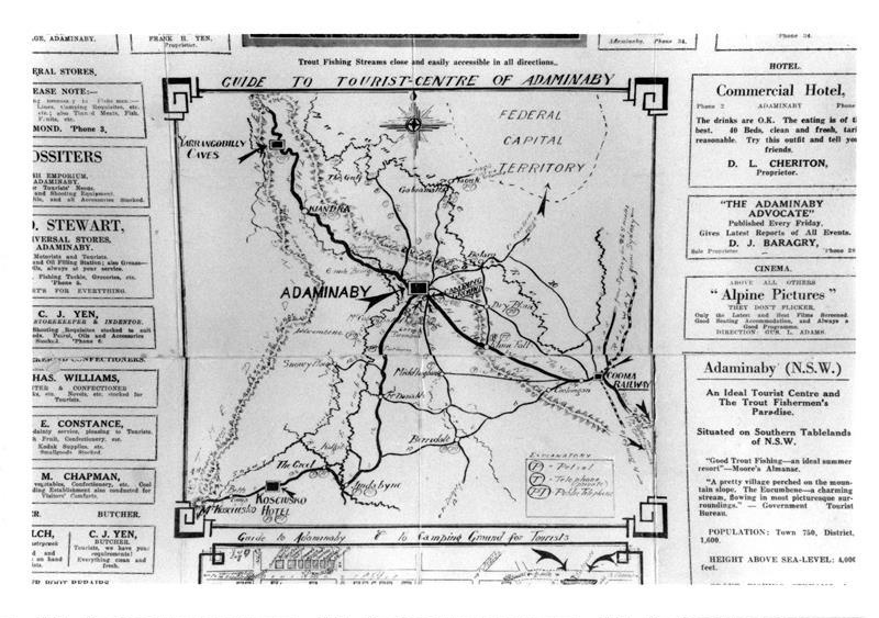 Photograph Map of Adaminaby Area, 1927; Klaus Hueneke; 1927; AP