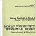 Booklet, Mokau Community Economics Study, Recruitment & Retention; Murray -North Partners Ltd; 1986; 2002/72/1