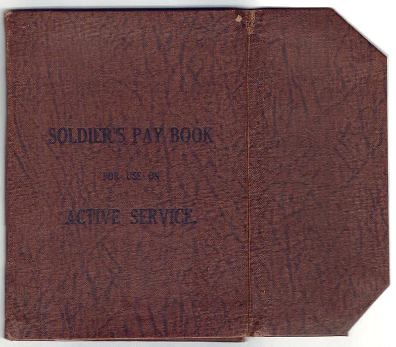 Book Soldier s Pay Book RAA2019 0093 On EHive