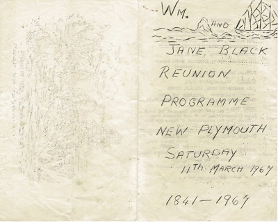 Programme, WM and Jane Black Reunion Programme; RAA2018.0005 