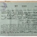 Ticket, Second Class - Free Railway ; War Office; 1939-1945; k2003/94a.1
