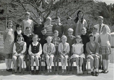 Ahititi school class photo 1969 standard 2 to form 2; Bernard Woods Studios; 1969; P2019.0003