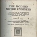 Book, The Modern Motor Engineer ; Arthur W. Judge; 2002/47/E