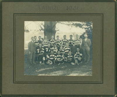 Tainui Rugby Team; 1931; PHO2011-003 Tainui Rugby Team; 1931; PHO2011-003