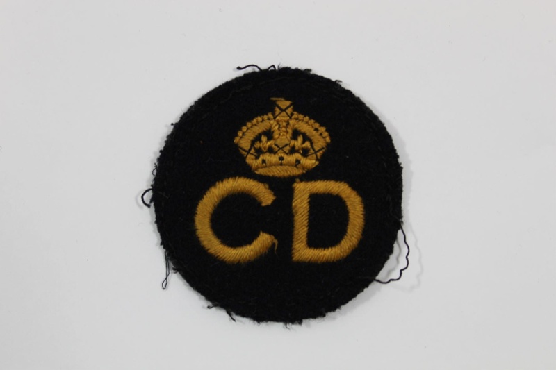 Civil Defense and ARP (Air Raid Precaution) Service Badge - CD (Civil ...