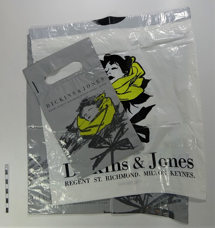 'Dickens and Jones' carrier bags; LDMRD 0550.6 eHive