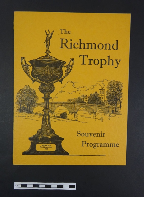 Programme 'The Richmond Trophy'; 1966; LDMRD 0424.27 eHive