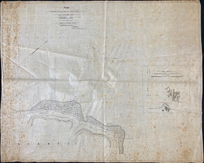 Map showing soundings taken over shoal patch, north west of Inscription ...