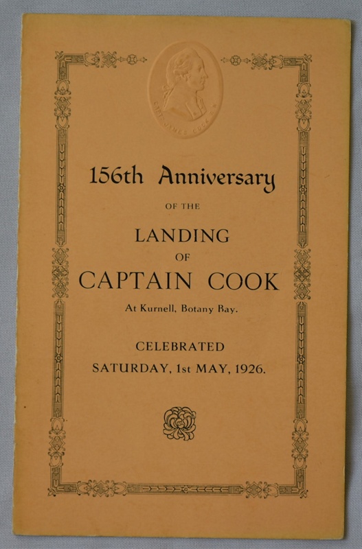 156th Anniversary of the Landing of Captain Cook at Kurnell, Botany Bay