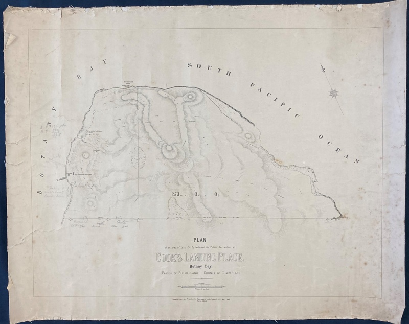 Plan of an area dedicated to public recreation at Captain Cook's