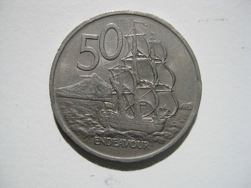 Coin, New Zealand 50 cents; 1967; 2016.253 | eHive