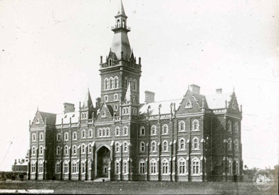 University of Melbourne: Ormond College, c. 1883; Dunscombe Optician Bristol; GS-BCS-42