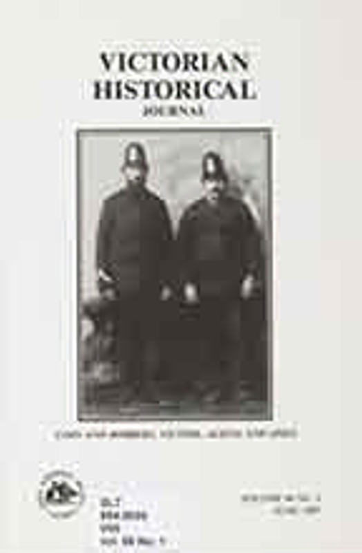Victorian Historical Journal 245 Volume 66 (1), 1995; Royal