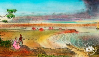 View of Portland in 1832. Taken from Fort Pebble on Purpooduck Point ; Vinton, John, Rogers, 1801-1847; 1832; GS-EV-38 View of Portland in 1832. Taken from Fort Pebble on Purpooduck Point ; Vinton, John, Rogers, 1801-1847; 1832; GS-EV-38