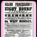 Handbill advertising Eight-Hours Day Procession - GS-EM-15