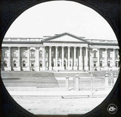 Melbourne Public Library, Swanston Street, Melbourne, c. 1880; GS-BCS-66 Melbourne Public Library, Swanston Street, Melbourne, c. 1880; GS-BCS-66