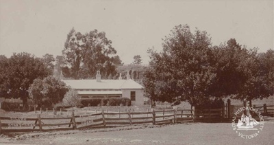 The Mount Macedon Hotel, Gisborne, c. 1860; A-176-Ht