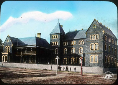 Scotch College, cnr Gipps Street and Lansdowne Street (St Andrews Place), East Melbourne, c. 1890; T.W. Cameron (Firm); GS-EV-54