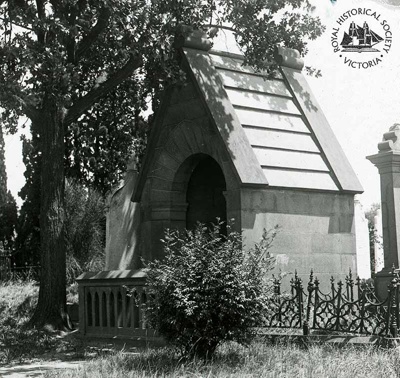 John Pascoe Fawkner, wife and parents : Melbourne General Cemetery, 1930; Miller, Everard Studley, 1886-1956.; GS-TM-03 John Pascoe Fawkner, wife and parents : Melbourne General Cemetery, 1930; Miller, Everard Studley, 1886-1956.; GS-TM-03