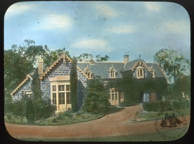 Residence of Sir J Palmer, Burwood Road, Hawthorn, 1870; Gunn's Slides (Firm); 1870; GS-EV-30