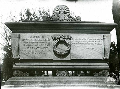 Mrs Jane Montgomery Mackinnon : Old Melbourne Cemetery, c. 1920; Miller, Everard Studley, 1886-1956.; GS-TM-37