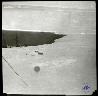 View from balloon flown by Scott Expedition in Antarctica in 1902; Ernest Shackleton; 1902 (original image); GS-OS-320