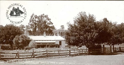 The Mount Macedon Hotel, Gisborne, c. 1860; A-176-Ht