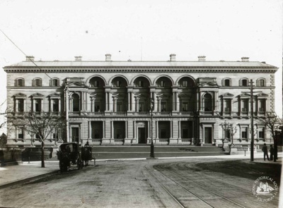 Treasury Building, Spring Street, Melbourne, c. 1901; GS-BCS-69