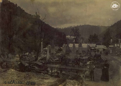 Walhalla : fire damage, November 1888. ; The Walhalla Chronicle; 1888; S-76.3