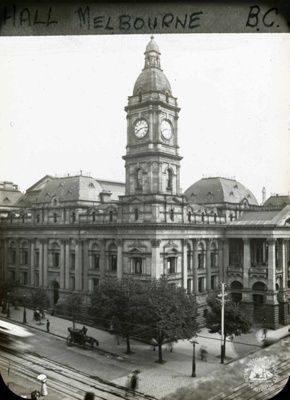 Town Hall, Swanston Street, Melbourne, c. 1900; GS-BCS-30