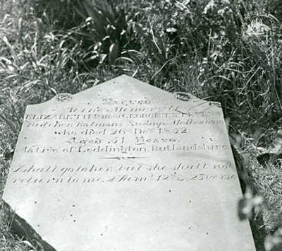 Elizabeth Stevens : Old Melbourne Cemetery, c. 1920; Miller, Everard Studley, 1886-1956.; GS-TM-41