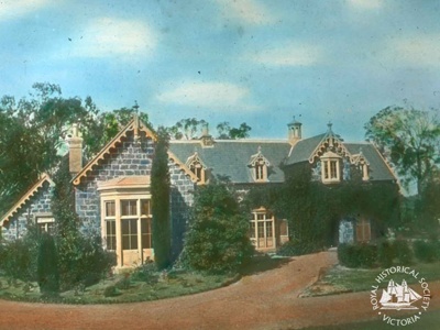 Residence of Sir J Palmer, Burwood Road, Hawthorn, 1870; Gunn's Slides (Firm); GS-EV-30 Residence of Sir J Palmer, Burwood Road, Hawthorn, 1870; Gunn's Slides (Firm); GS-EV-30