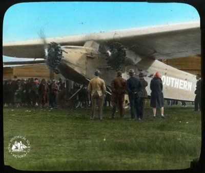 The "Southern Cross", Charles Kingsford Smith's aircraft; Gunn's Slides (Firm); GS-IT-82