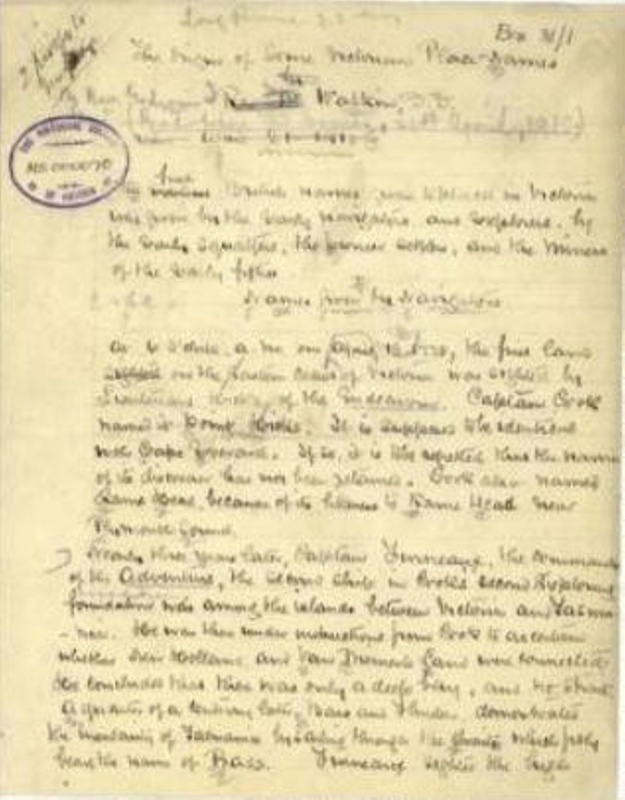 The origin of some Victorian place names; Watkin, Edwin I., 18391916