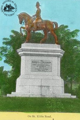 Statue of Marquis of Linlithgow, St Kilda Road, Melbourne - gs-g-12 Statue of Marquis of Linlithgow, St Kilda Road, Melbourne - gs-g-12