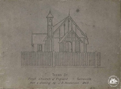 Church of England, Christ Church, Tarraville, c. 1863; Henderson, James; A-110.002-C