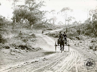The road through Stony Rises, Pirron Yallock; Law, Robert, 1870-1930.; 1900; GS-ICD-29 The road through Stony Rises, Pirron Yallock; Law, Robert, 1870-1930.; 1900; GS-ICD-29