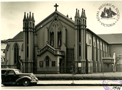 St Francis' Roman Catholic Church, Lonsdale Street, Melbourne, c. 1940; A-164-C