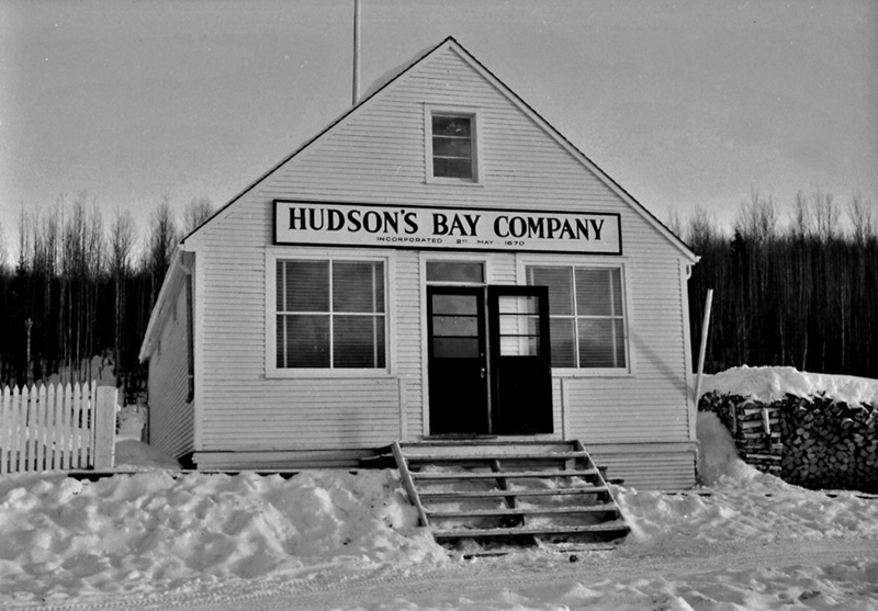 Hudson Bay Company store, Old Fort Nelson.; Earl Bartlett