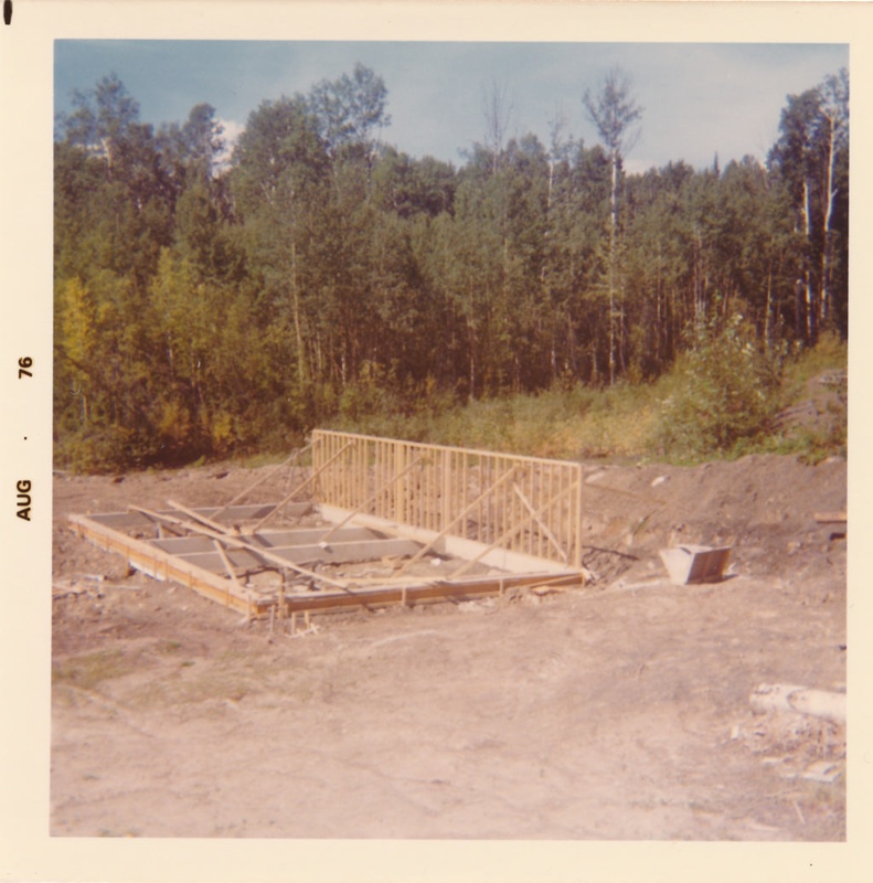 Foundation laid, first wall structure up; FNPL2016.014.030 eHive