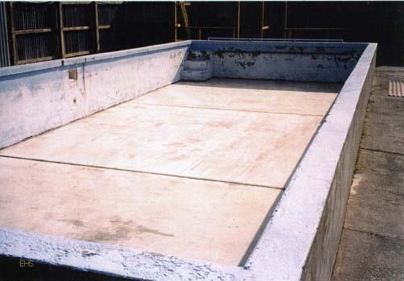 Killinchy pool, New floor complete, restoration Dec 1995, ex Sandra ...