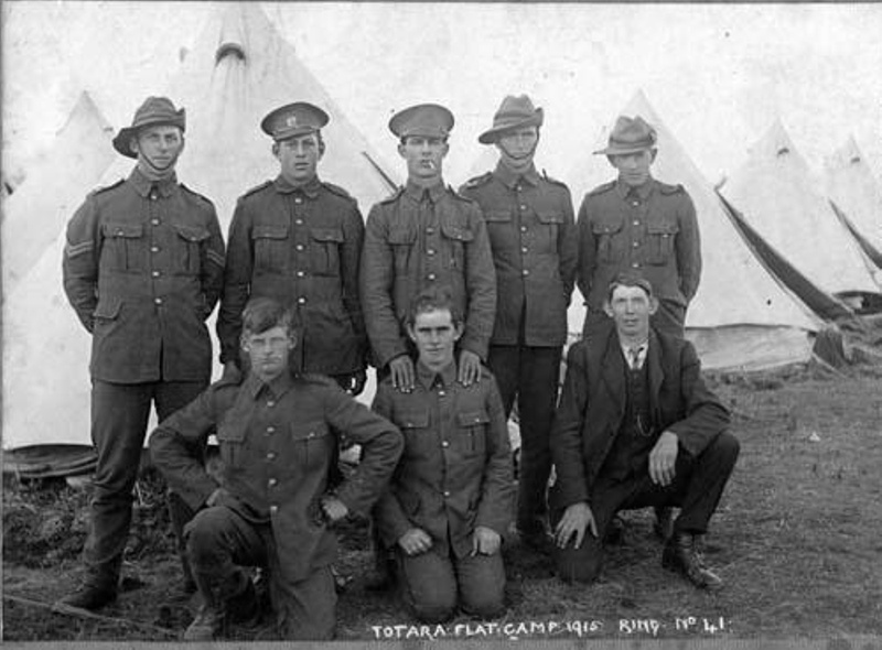 WW1 Totara Flat Camp 1915 No 41, ex Hilda Lowrey; EHS-2387 | eHive