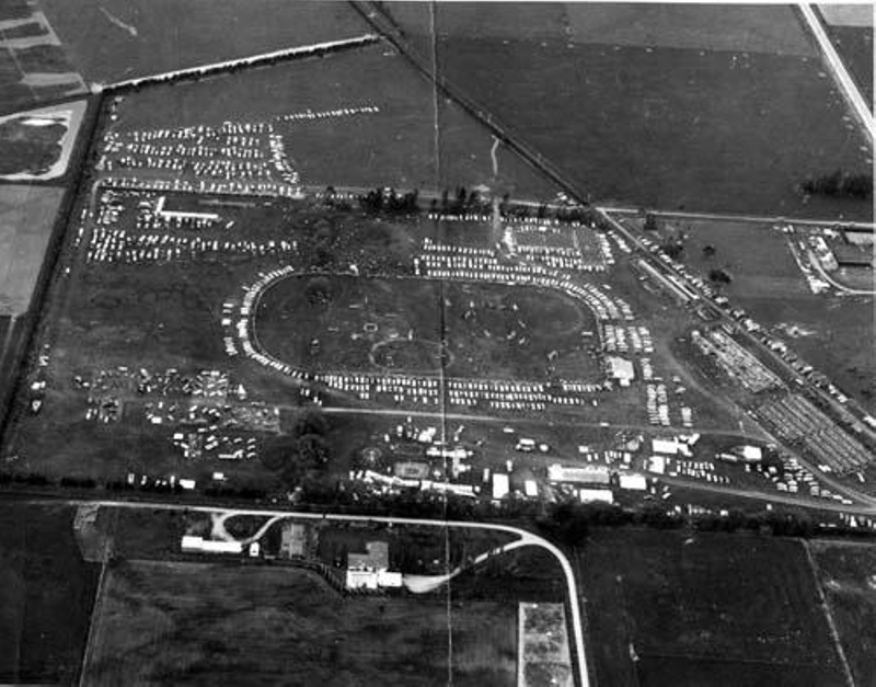 Ellesmere A&P Show aerial view 18Oct 1975 RNZAF Photograph Crown
