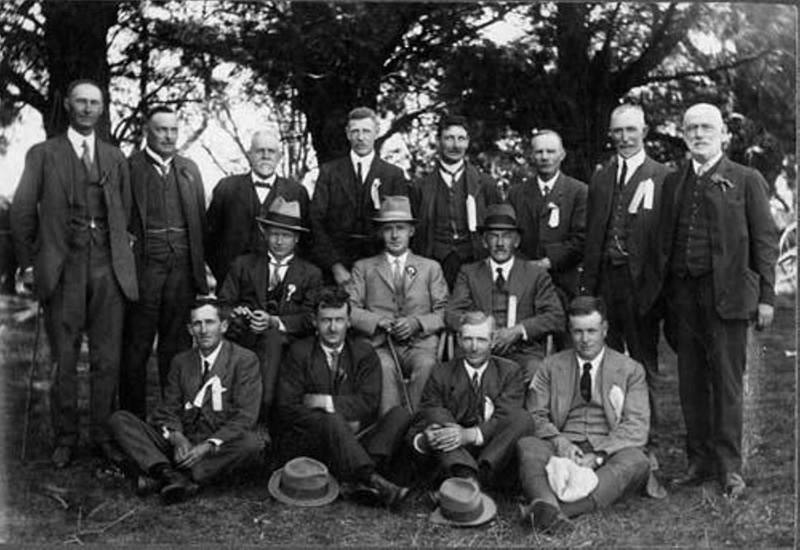 1922 maybe judges at A&P show, with ribbons, ex A&P Association ...