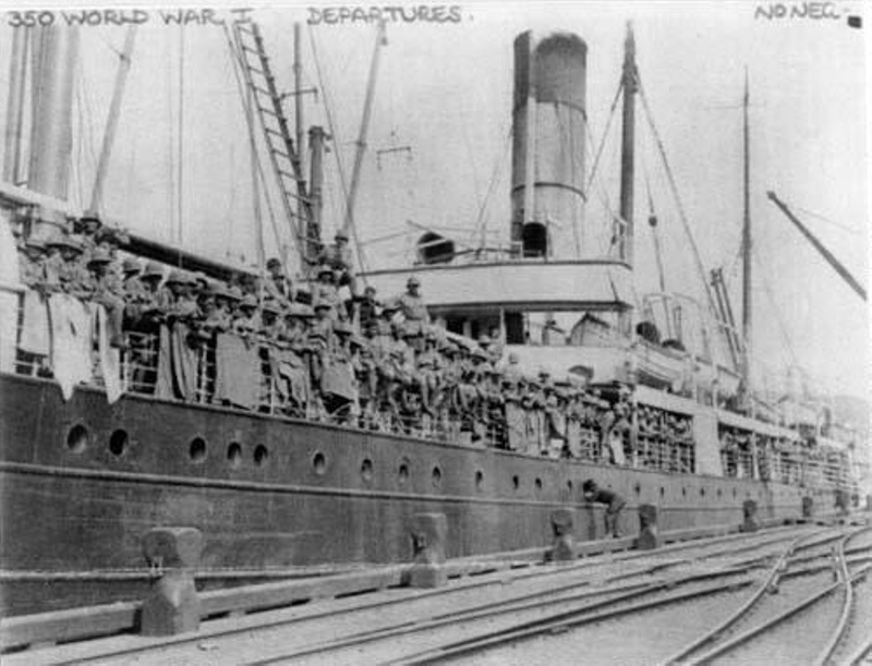 troop ship, Hohepa Teihoka, WW1, Taumutu, ex Rosaline Brown; EHS-1196 ...