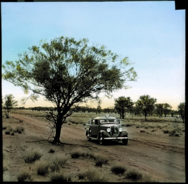 Fred McKay's ute a lantern slide used by John Flynn in lectures